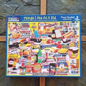 White Mountain Colorful Snack Memories Puzzle